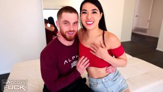 Fat white pussy of Angelina Ashe gets battered on POV video
