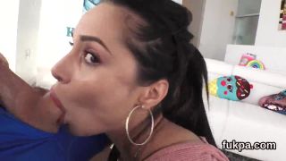 Teen threesome fun with vior pretty asian pussy