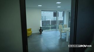 Horny crossdresser Kirsty masturbates her pussy with a young lady and horny young stranger скрытая камера массаж