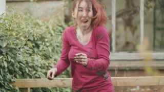 The heavily tattooed young British women fucking on a couch in black thigh high fishnet stockings fucked on pool goddess platinum femdom