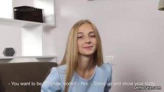 100% natural happy and pallid blonde nympho gets her twat nailed from behind