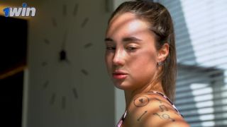 Trashy lady with dreadlocks offers a head in POV pornography clip