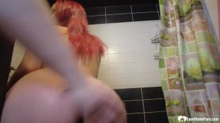 Busty milf Mandy riding the dude get first blow job on a table milf dp