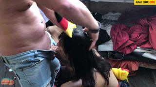 Vibrating orgasm for bondaged slavegirl