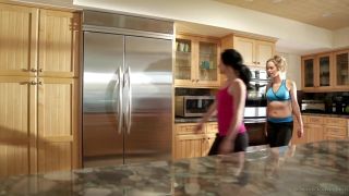 StrapOn Hot Blonde Handjob alina li