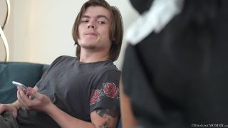 Airerose Naughty teen made to suck riley squirts on a monster cock