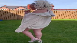 blonde milf riding cock with her silver dildo sasha de sade bbc