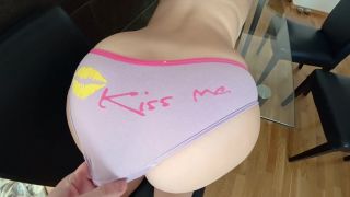 Lesbea Girl with thongs teasing on bed agentredgirl sexsona 3